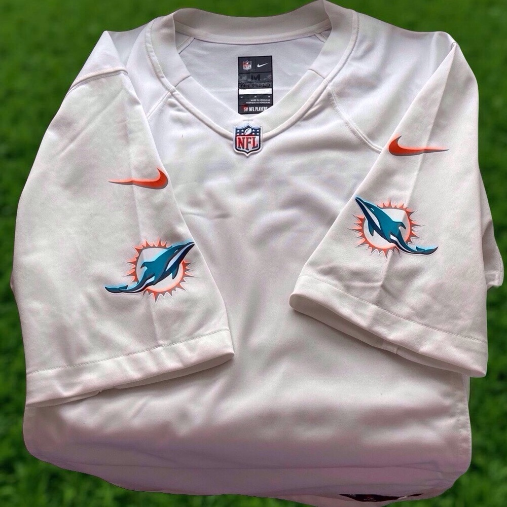Miami Dolphins Nike NFL Jersey Men’s Med White No Name NEW – Sportcore